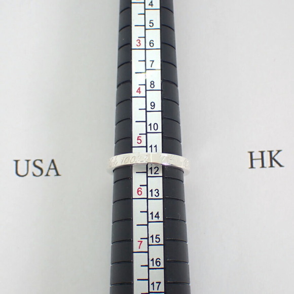 TIFFANY 925 Notes Narrow Ring 10 - Picture 8 of 10